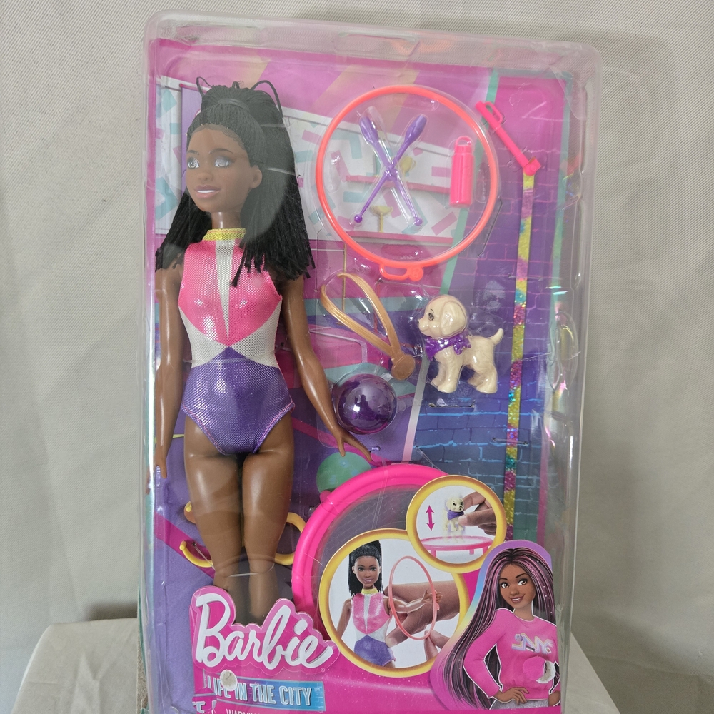 Barbie City Adventure Gymnastic Doll With Some Box Damage